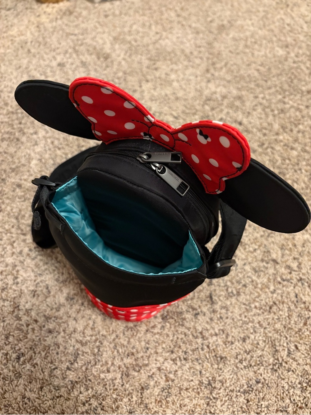 Minnie Mouse Corkcicle Crossbody Bottle Holder Bag - Black & Red - Picture 3 of 4
